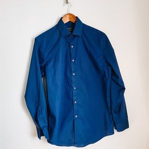 Kenneth Cole Non Iron Stretch Slim Fit Dress Shirt